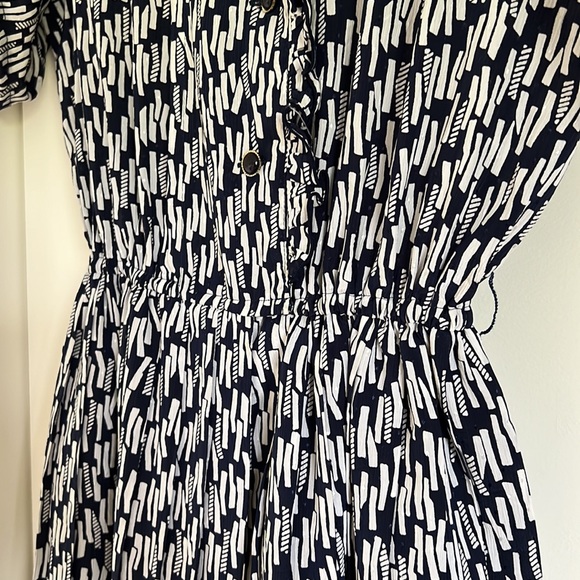 Reworked Navy and White Vintage Dress - Picture 6 of 7
